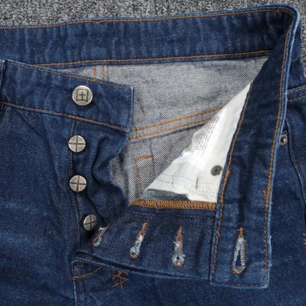 KSUBI Jeans Mens 30x31 Blue Chitch Real Deal Denim Button‎ Fly Tapered